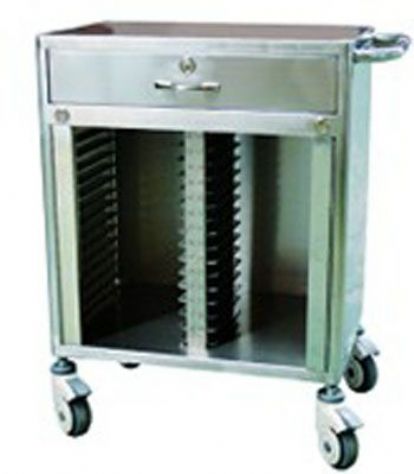 點擊查看詳細信息<br>標題：[B027]不銹鋼病歷夾車（40格） 閱讀次數：1121